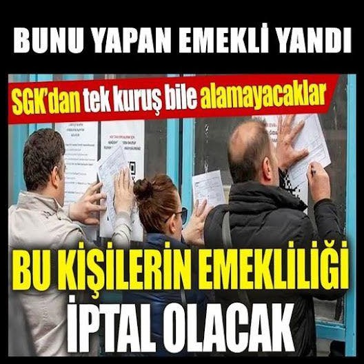 SGK Harekete geçti. Bunu yapan yandı.