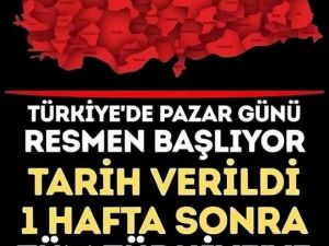 Tarih verildi başlıyor...