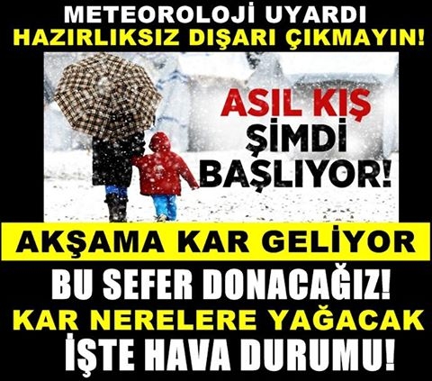 HAZIRLIKLARINIZI YAPIN…KAR GELİYOR! galerisi resim 1