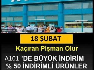 A101 de indirimli ürünleri kaçırmayın!