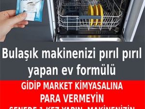 BULAŞIK MAKİNANİİZİ PIRIL PIRIL YAPANN ORGANİİK FORMÜÜL