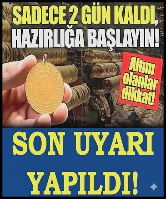 SON UYARI YAPILDI! SON GÜN.