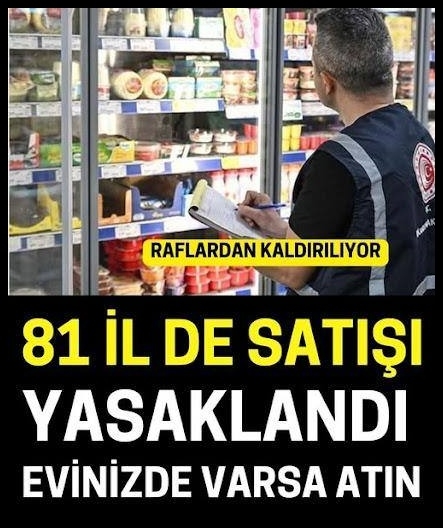 Tüm raflardan toplatılııyor galerisi resim 1