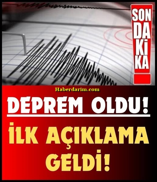 Az önce deprem oldu?