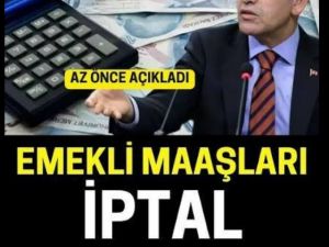 Emekli maaş iptal