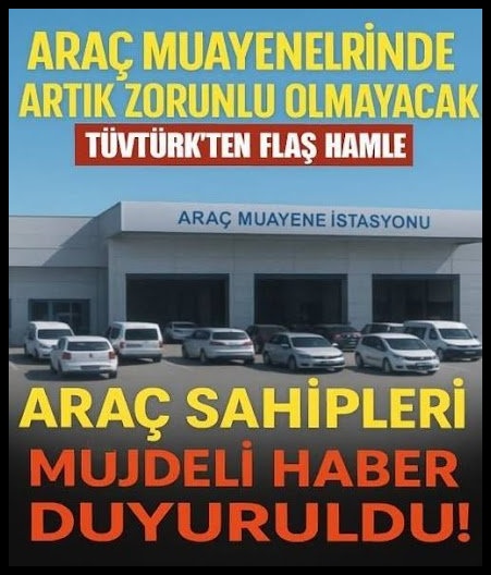 ARAÇ SAHİPLERİ DERİN BİR NEFES ALACAK! ARTIK ZORUNLU OLMAYACAK.