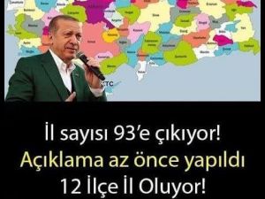 İlçeler bu haberi büyük bir sevinçle karşılandı..