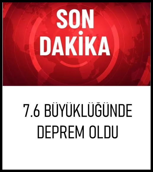 Çok Şiddetli Deprem Oldu