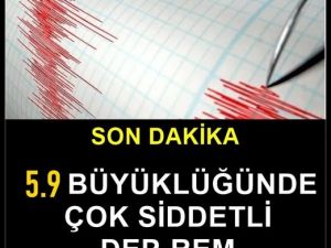 Az Önce Yaşanan Deprem