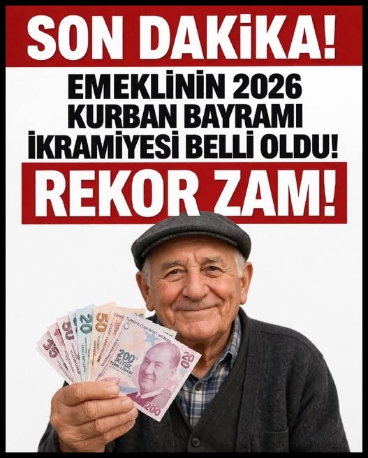 Emeklinin 2026 kurban bayramı ikramiyesi