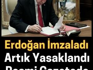 Aman dikkat artık yasak