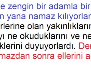 Zengin Adam ve Dervişin İbretlik Hikayesi