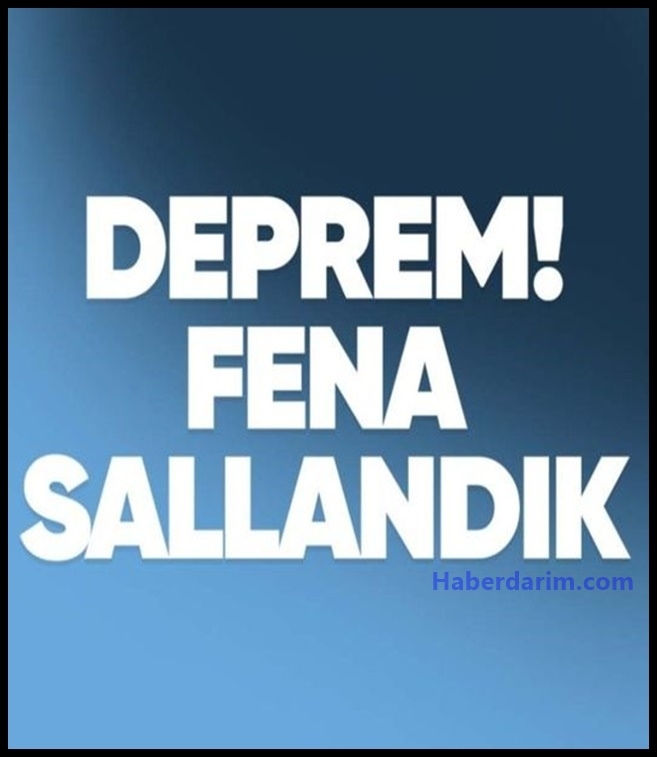 Az Önce Yaşanan Deprem galerisi resim 1