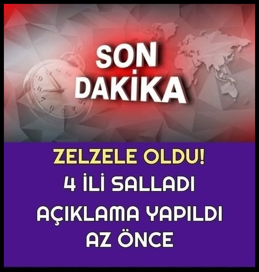 Peş peşe deprem oldu!