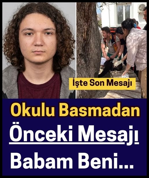 Saldırganın okulu basmadan önce