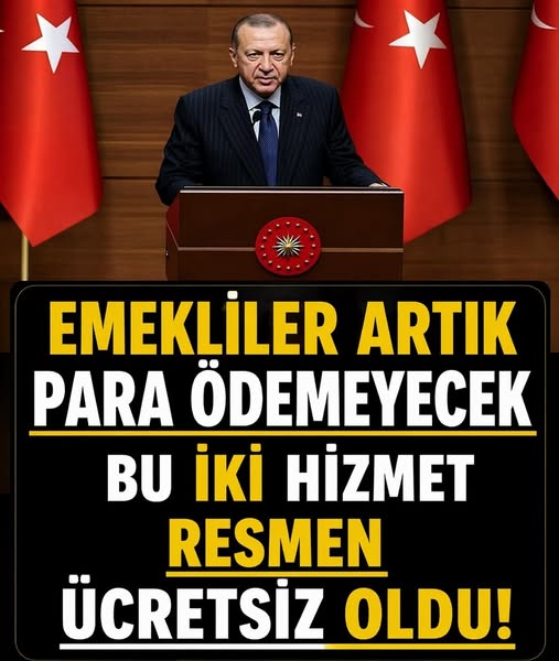 Emekliye ücretsiz oldu