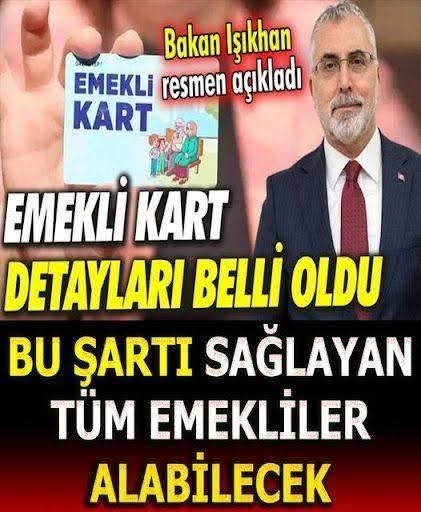 EME'KLİ KARTI DUYURUSU YAPILDI
