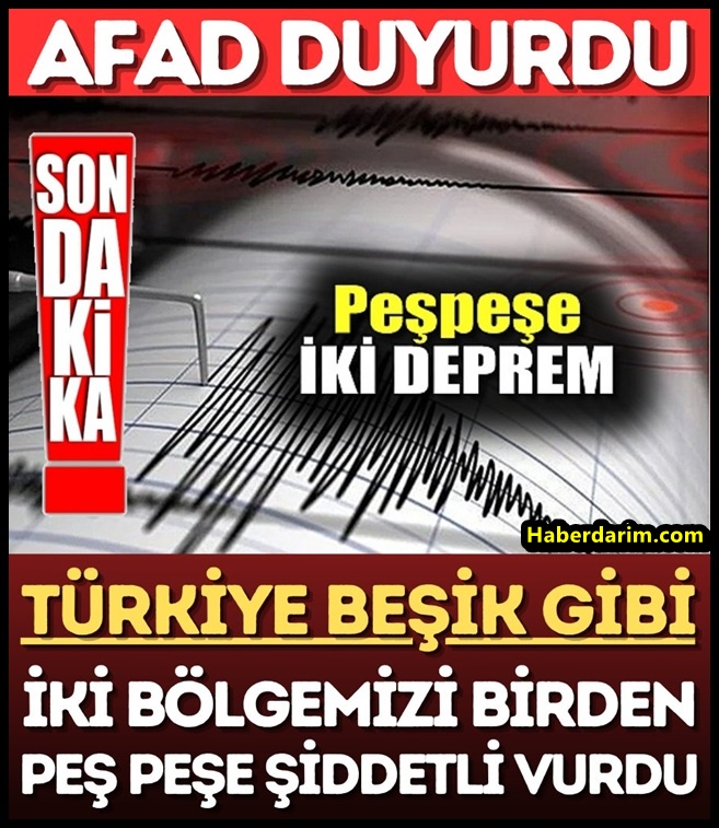 Son Günlerin en büyük 2 Depremi