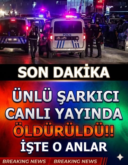 Ünlü şarkıcı canlı yayında