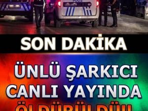 Ünlü şarkıcı canlı yayında