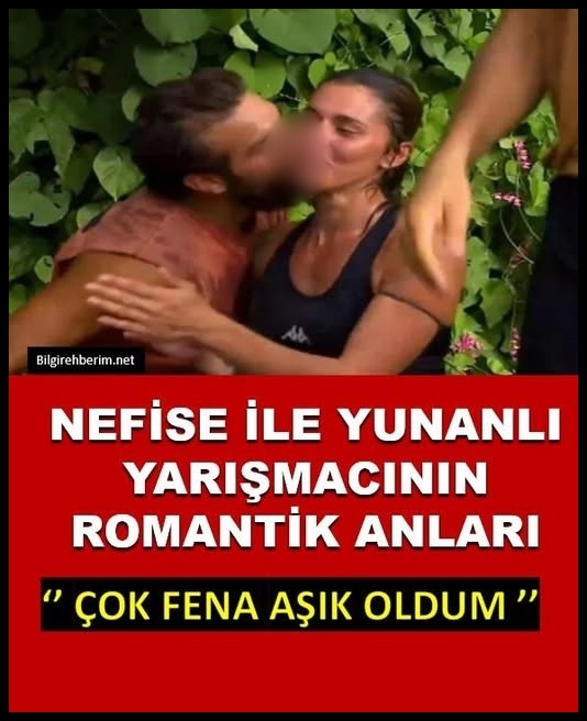 Nefise ile Yunanlı yarışmacı arasında romantik anlar. galerisi resim 4