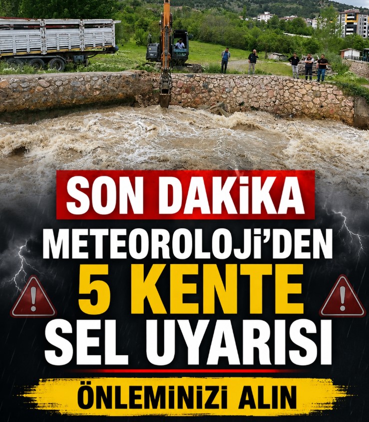 5 kentte sele neden olacak.