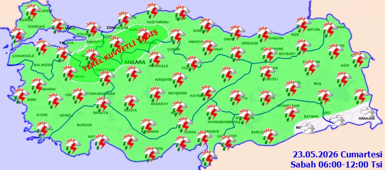 Meteoroloji Genel Müdürlüğü'nden bugün 45 il için sarı kodlu uyarı galerisi resim 2