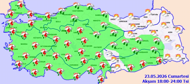 Meteoroloji Genel Müdürlüğü'nden bugün 45 il için sarı kodlu uyarı galerisi resim 3