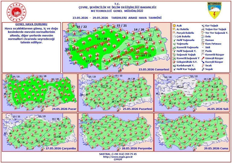 Meteoroloji Genel Müdürlüğü'nden bugün 45 il için sarı kodlu uyarı galerisi resim 4