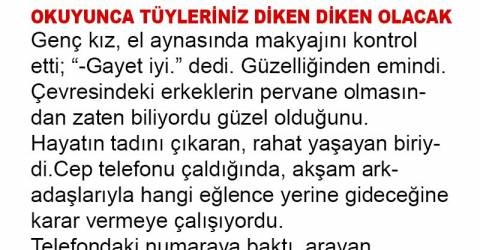 Genç kız, el aynasında makyajını kontrol etti… galerisi resim 1