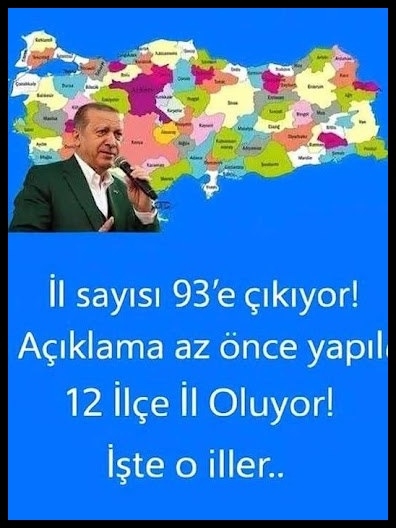 12 ilçe il yapılıracak Açıklama az evvelce geldi. galerisi resim 1