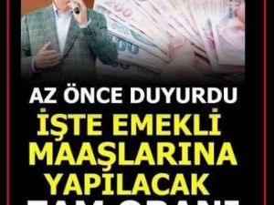 Emekli maaş zammı