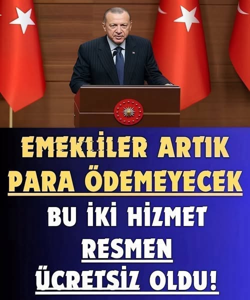 Emekliye ücretsiz oldu