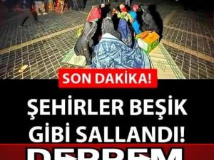Çevre illerde de hissedilen deprem