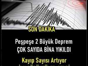 Az Önce DEPREM Oldu