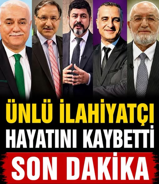 Son dakika ünlü ilahiyatçıdan acı haber
