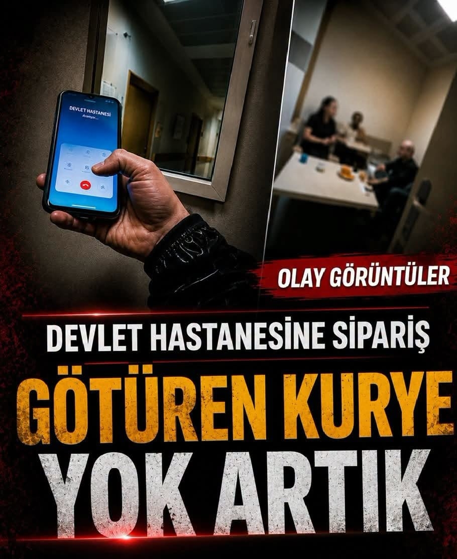 Devlet Hastanesine Sipariş Götüren Kurye galerisi resim 1