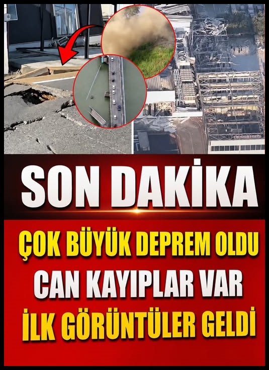 Çok Şiddetli Deprem Oldu