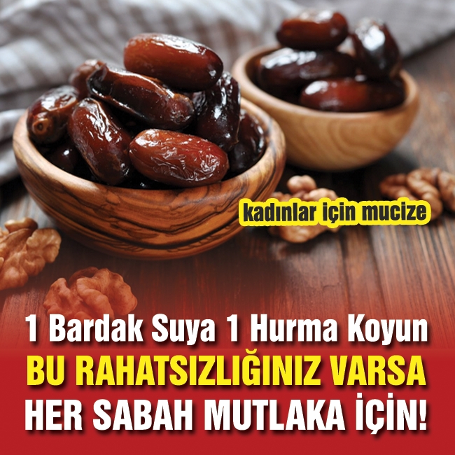 Bir Bardak Suya Bir Adet Kuru Hurma Koyup Bekletin Ve... Bakın Neye İyi  galerisi resim 1