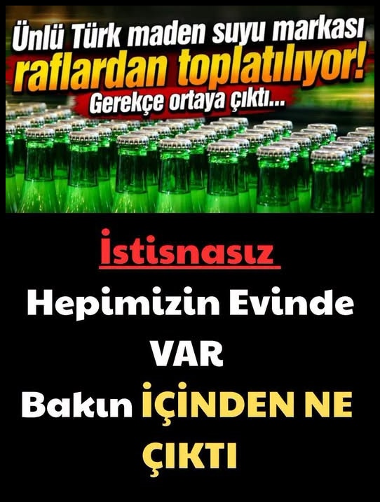 Ünlü  maden suyu markası