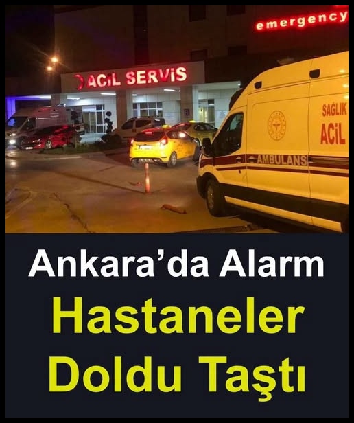 Hastaneler Doldu taştı.