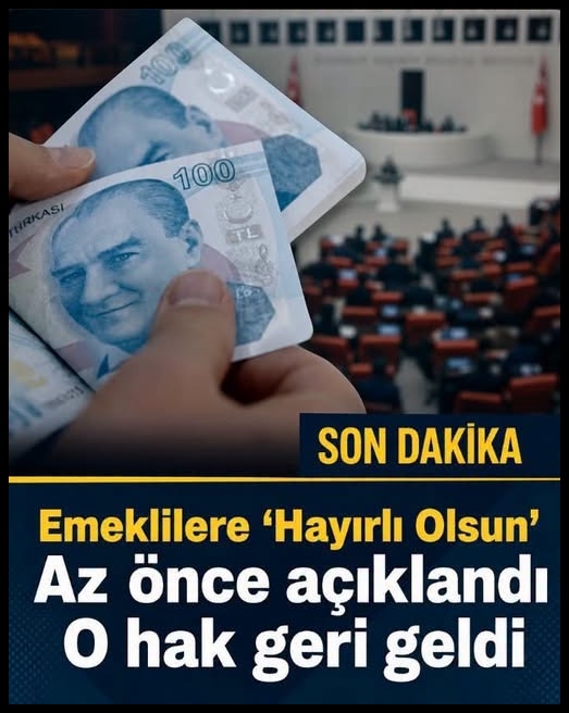 Az önce açıklandı: O hak geri geldi