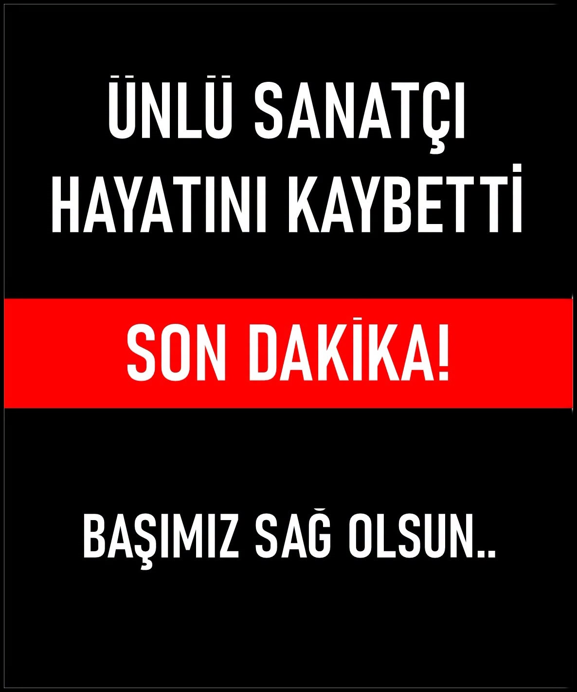 Ünlü Sanatçımıza Veda