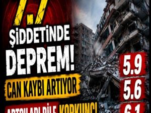 7.7 şiddetinde depremle sarsıldı!