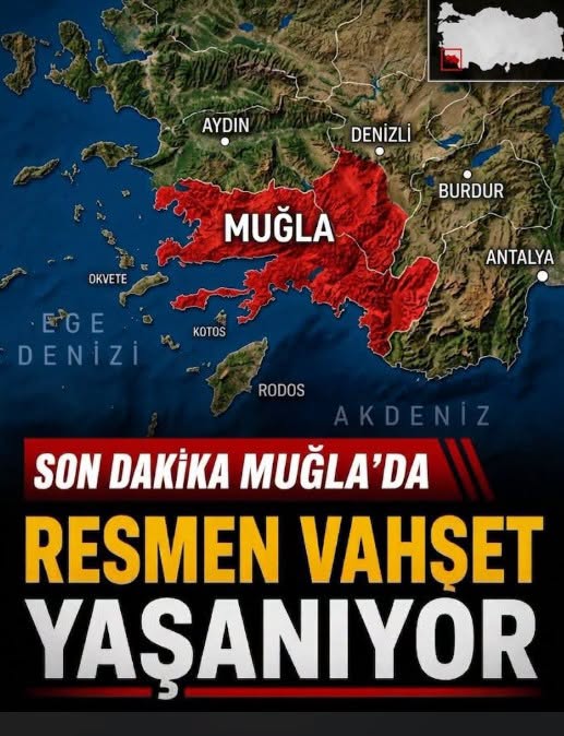 Muğla'da yaşanıyor
