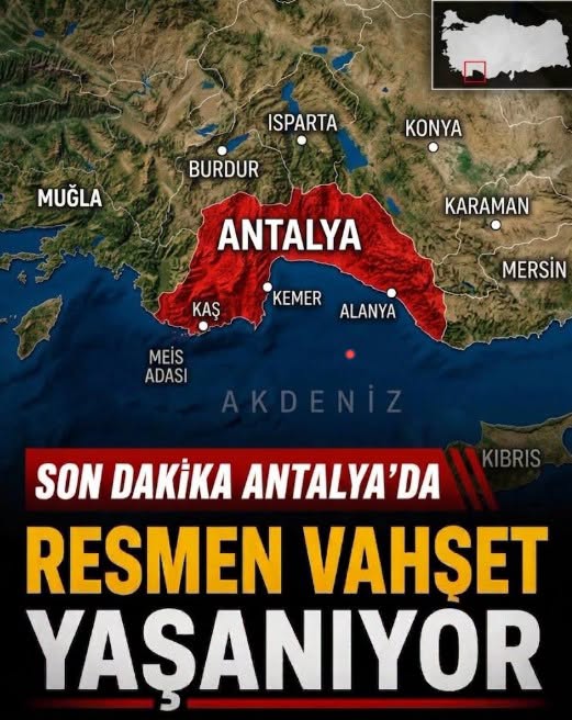 Antalya'da yaşandı