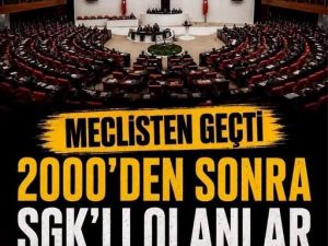 Meclisten geçen düzenleme