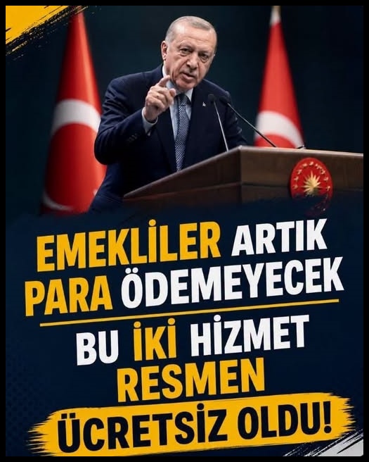 Emekliye ücretsiz oldu