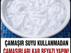 Çamaşır suyu kullanmadan beyazları kar beyaz yapın..