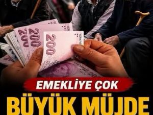 Emekliye müjdeli haber